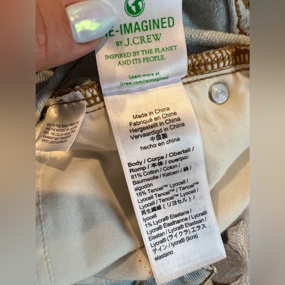 J.Crew Demi Boot Crop Frayed Raw Hem Light Wash jeans - Picture 10 of 16